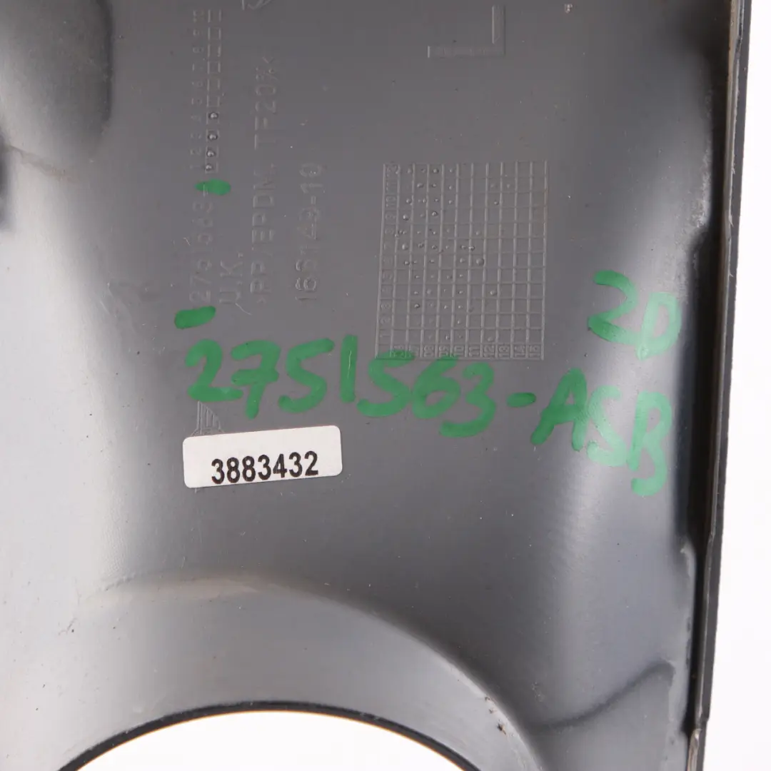 Mini Cooper S R55 R56 2 Stoßstange Zierleiste Blende Abdeckung Links Astro Black - SKU 0430245-ASB3 - Teilenummer 0430245