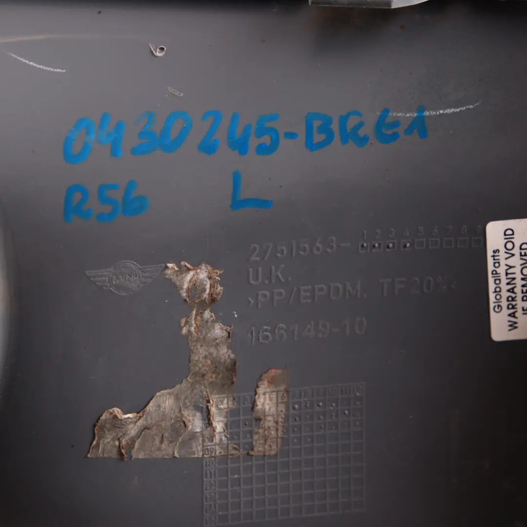 Parachoques Delantero Izquierdo Panel Ajuste British Racing Green A67 para Mini R56 con número de pieza 0430245 Mini R56 Parachoques Delantero Izquierdo Panel Ajuste British Racing Green A67 - SKU 0430245-BRG1 - Número de pieza 0430245