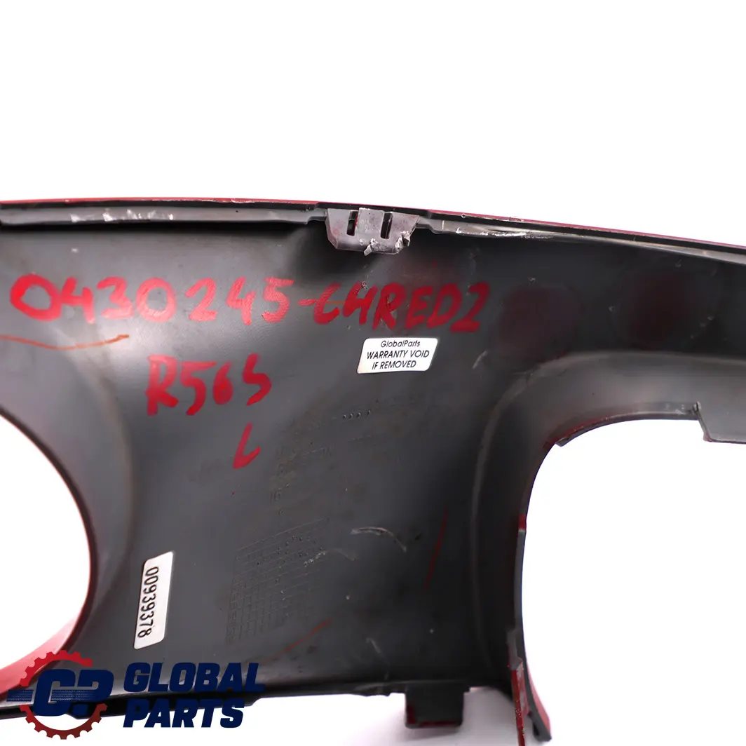 Mini Cooper S R55 R56 Front Bumper Trim Panel Cover Left N/S Chili Red - 851 - SKU 0430245-CHRED2 - Part number 2751563