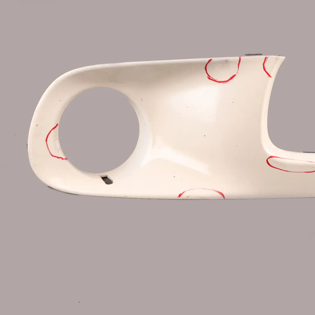 Front Bumper Left N/S Trim Panel Pepper White - 850 to Mini Cooper S R55 R56 with Part number 0430245 Mini Cooper S R55 R56 Front Bumper Left N/S Trim Panel Pepper White - 850 - SKU 0430245-PW - Part number 0430245