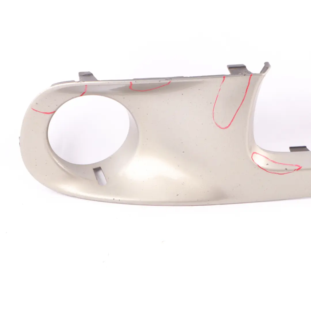 Front Bumper Left N/S Trim Panel Sparkling Silver 2751563 to Mini Cooper S R55 R56 with Part number 0430245 Mini Cooper S R55 R56 Front Bumper Left N/S Trim Panel Sparkling Silver 2751563 - SKU 0430245-SS - Part number 0430245