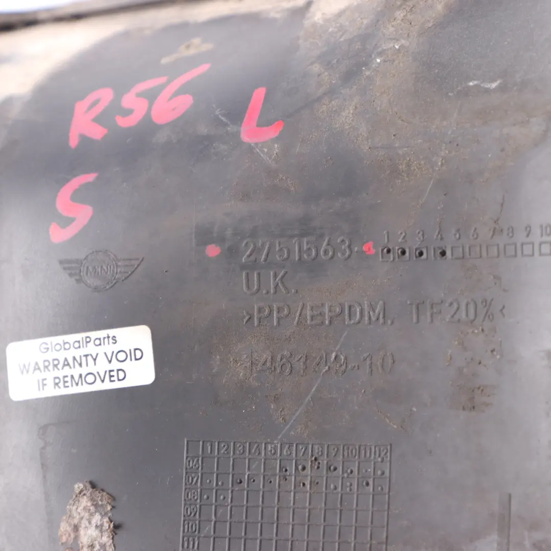 Front Bumper Left N/S Trim Panel Sparkling Silver 2751563 to Mini Cooper S R55 R56 with Part number 0430245 Mini Cooper S R55 R56 Front Bumper Left N/S Trim Panel Sparkling Silver 2751563 - SKU 0430245-SS - Part number 0430245