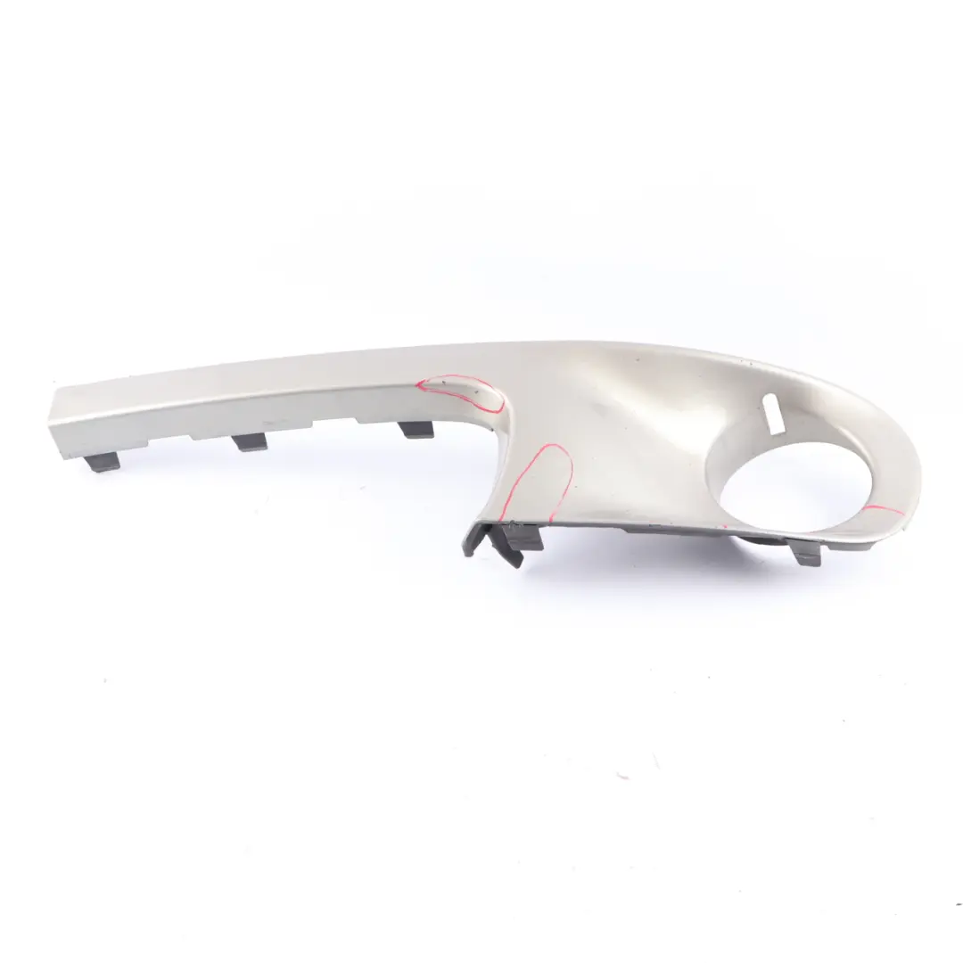 Front Bumper Left N/S Trim Panel Sparkling Silver 2751563 to Mini Cooper S R55 R56 with Part number 0430245 Mini Cooper S R55 R56 Front Bumper Left N/S Trim Panel Sparkling Silver 2751563 - SKU 0430245-SS - Part number 0430245