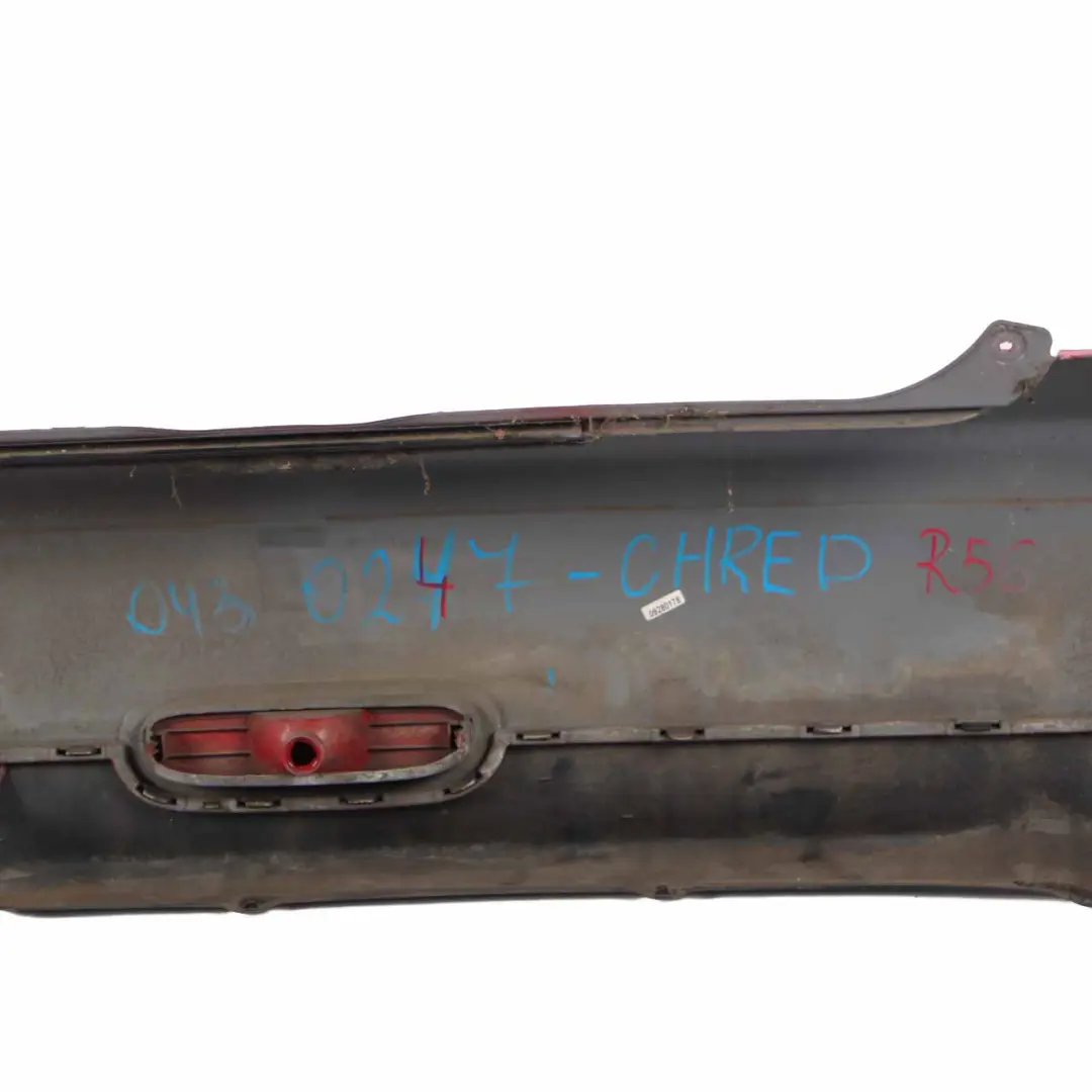 Bumper Rear Trim Panel Covering Chili Red - 851 to Mini R56 R57 with Part number 0430247 Mini R56 R57 Bumper Rear Trim Panel Covering Chili Red - 851 - SKU 0430247-CHRED - Part number 0430247