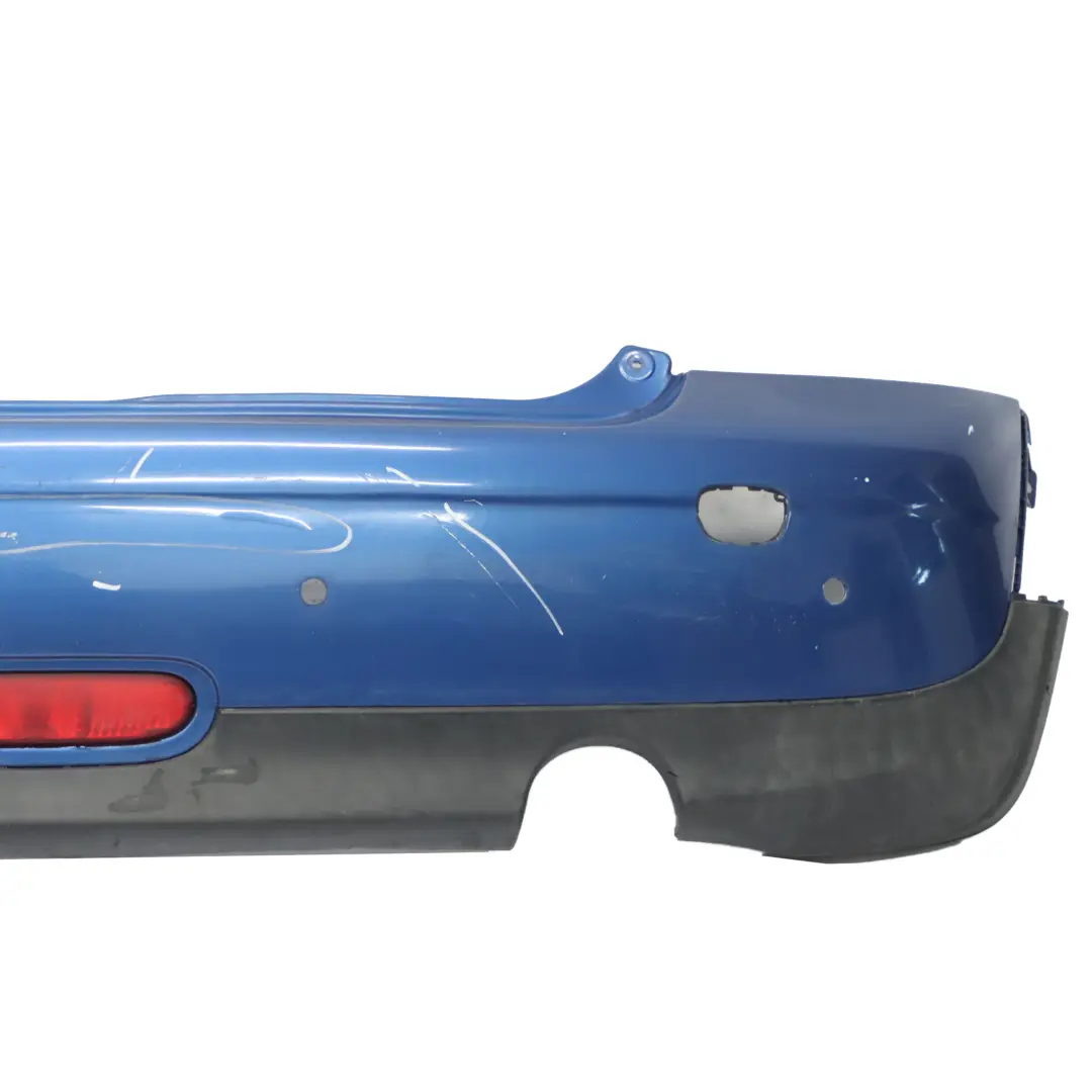 Bumper Rear Trim Panel Covering Lightning Blue Metallic - A63 to Mini R56 R57 with Part number 0430247 Mini R56 R57 Bumper Rear Trim Panel Covering Lightning Blue Metallic - A63 - SKU 0430247-LB1 - Part number 0430247