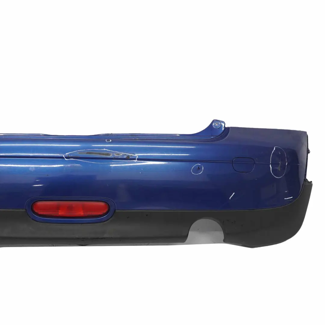 Bumper Rear Trim Panel Covering Lightning Blue Metallic - A63 to Mini R56 R57 with Part number 0430247 Mini R56 R57 Bumper Rear Trim Panel Covering Lightning Blue Metallic - A63 - SKU 0430247-LB - Part number 0430247