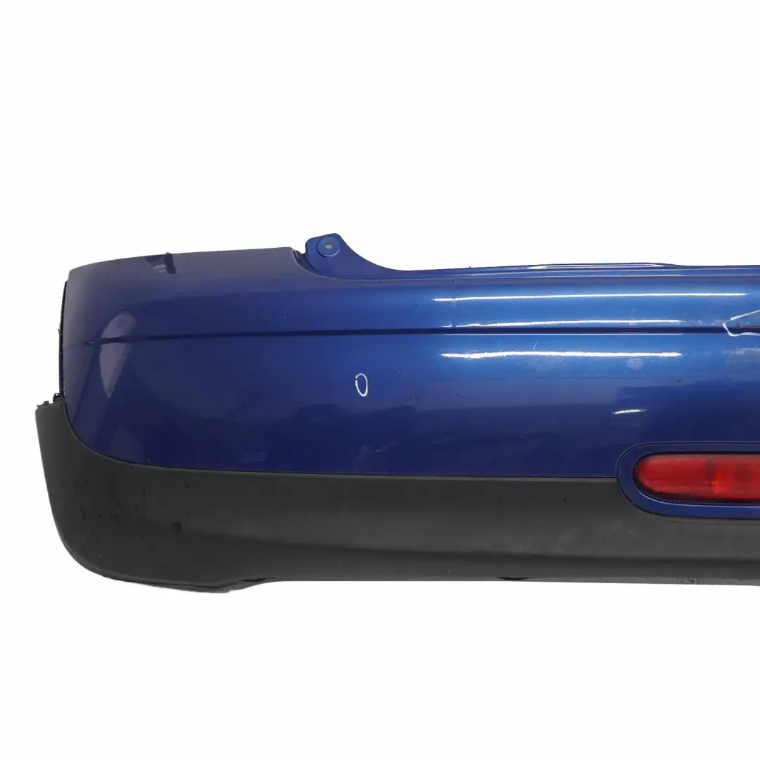 Bumper Rear Trim Panel Covering Lightning Blue Metallic - A63 to Mini R56 R57 with Part number 0430247 Mini R56 R57 Bumper Rear Trim Panel Covering Lightning Blue Metallic - A63 - SKU 0430247-LB - Part number 0430247