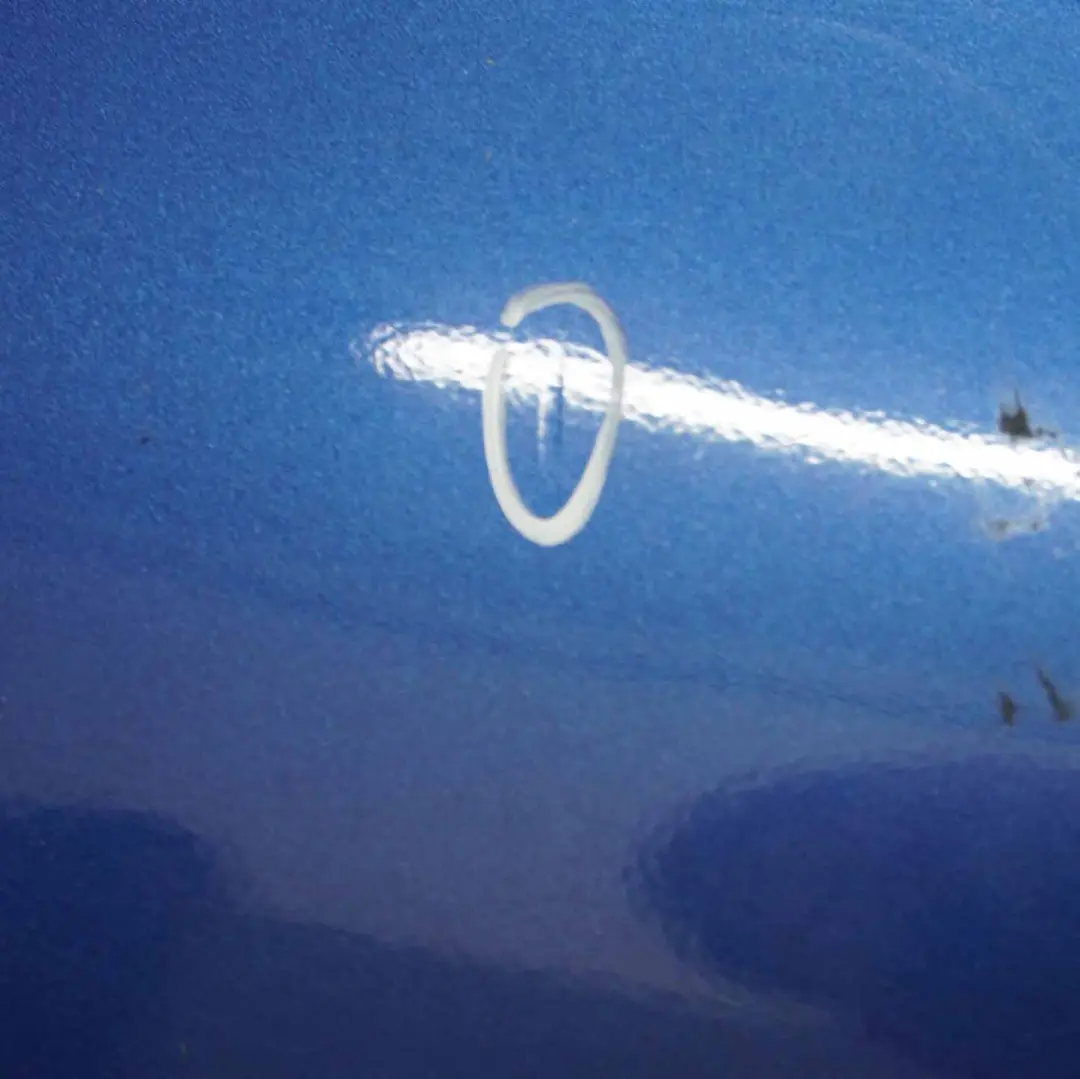 Bumper Rear Trim Panel Covering Lightning Blue Metallic - A63 to Mini R56 R57 with Part number 0430247 Mini R56 R57 Bumper Rear Trim Panel Covering Lightning Blue Metallic - A63 - SKU 0430247-LB - Part number 0430247