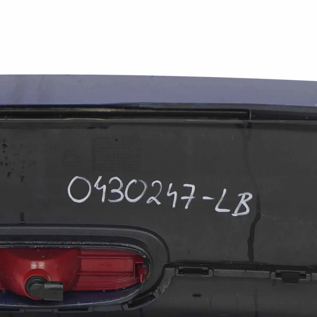 Bumper Rear Trim Panel Covering Lightning Blue Metallic - A63 to Mini R56 R57 with Part number 0430247 Mini R56 R57 Bumper Rear Trim Panel Covering Lightning Blue Metallic - A63 - SKU 0430247-LB - Part number 0430247