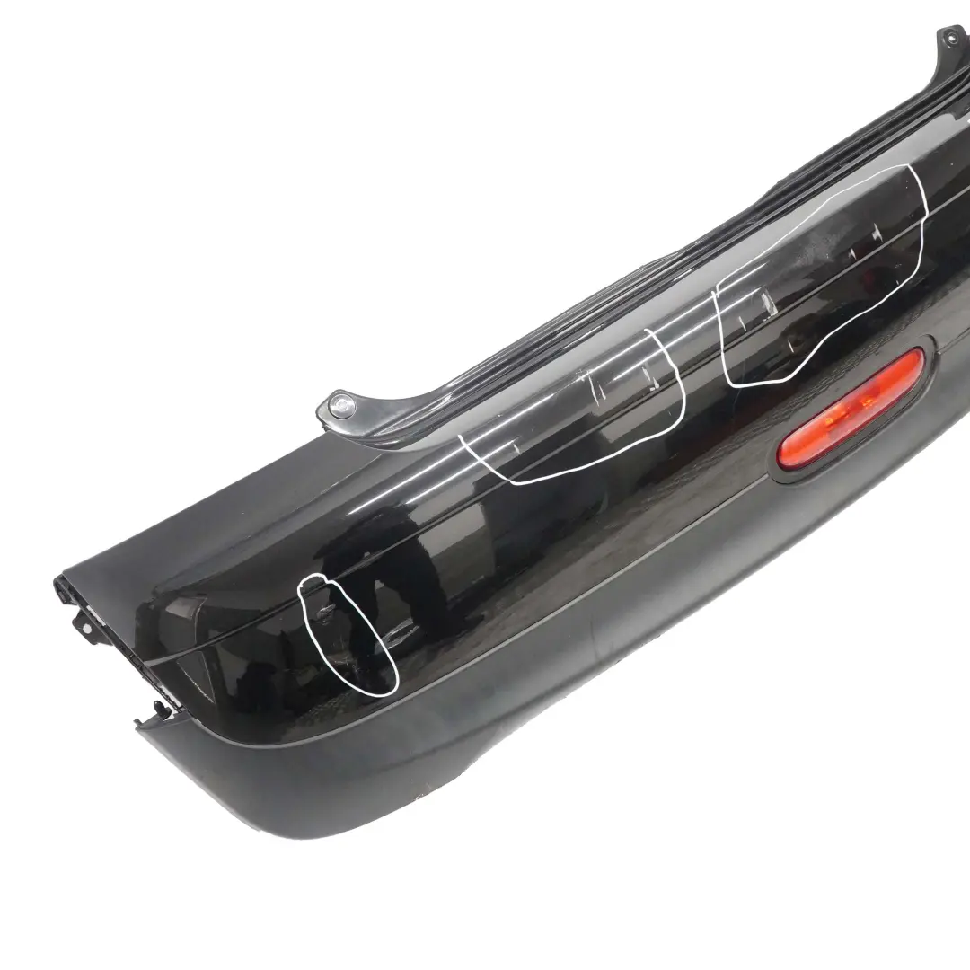 Bumper Rear Trim Panel Midnight Black Metallic - A94 to Mini R56 R57 with Part number 0430247 Mini R56 R57 Bumper Rear Trim Panel Midnight Black Metallic - A94 - SKU 0430247-MNB - Part number 0430247