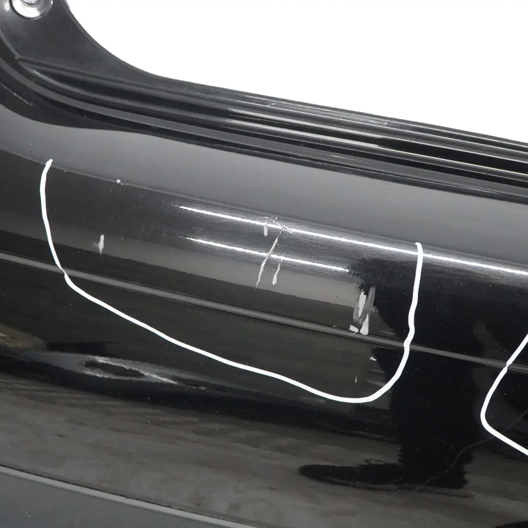 Bumper Rear Trim Panel Midnight Black Metallic - A94 to Mini R56 R57 with Part number 0430247 Mini R56 R57 Bumper Rear Trim Panel Midnight Black Metallic - A94 - SKU 0430247-MNB - Part number 0430247