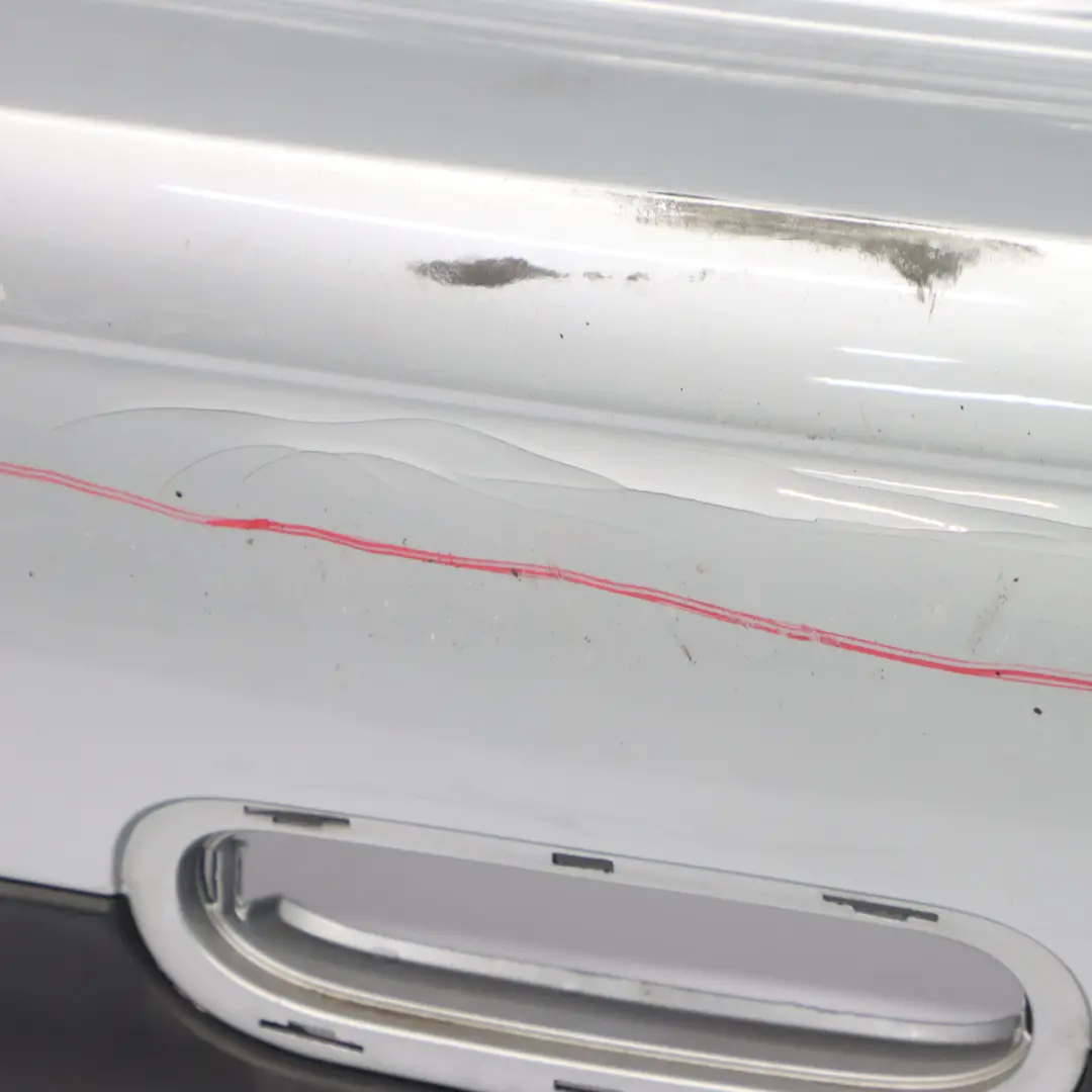 Mini R56 R57 Rear Bumper Trim Panel Pure Silver Metallic - 900 - SKU 0430247-PS - Part number 0430247