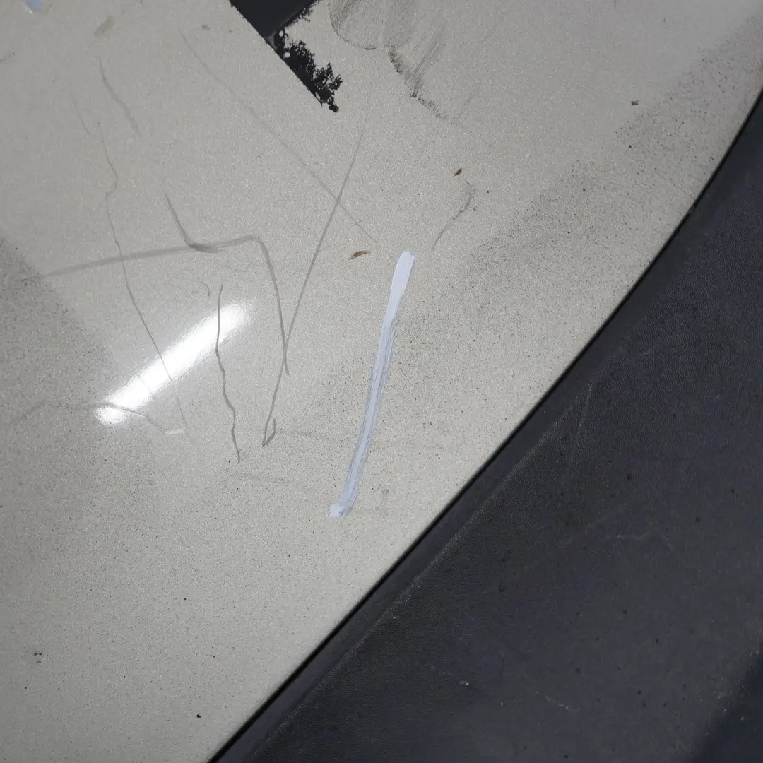 Bumper Trim Panel Cover Sparkling Silver Metallic - A60 to Mini R56 R57 Rear with Part number 0430247 Mini R56 R57 Rear Bumper Trim Panel Cover Sparkling Silver Metallic - A60 - SKU 0430247-SS - Part number 0430247