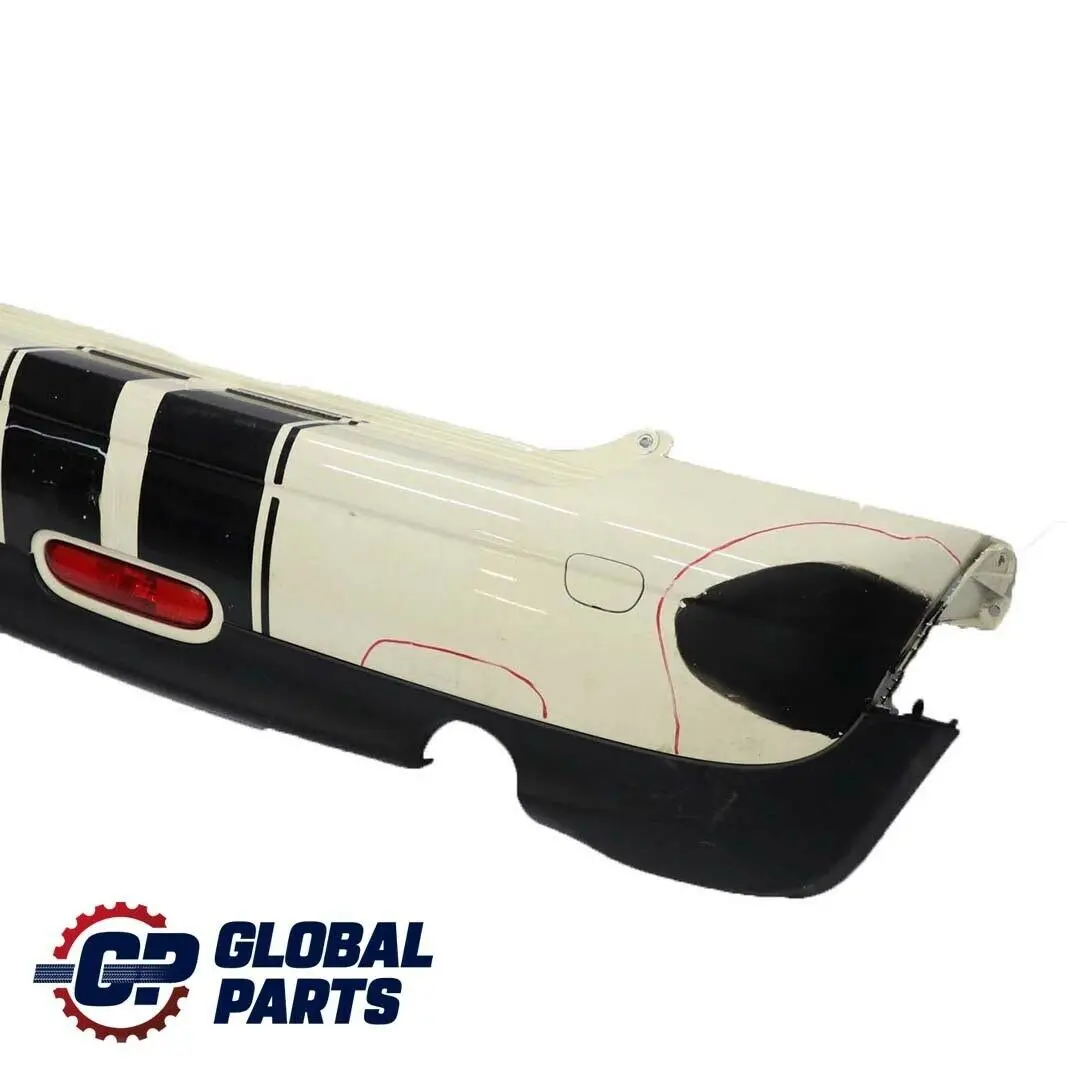 Mini Cooper R56 R57 Paraurti Posteriore Pepe Bianco - 850 - SKU 0430249-PW1 - Numero di parte 0430249