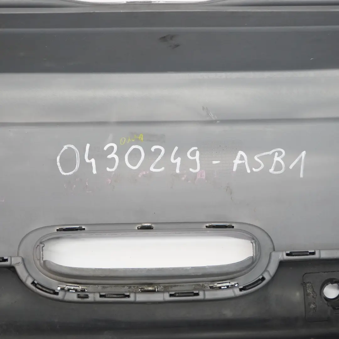 Mini R56 Rear Bumper Trim Panel R57 Astro Black Metallic - A25 - SKU 0430249-ASB1 - Part number 0430249
