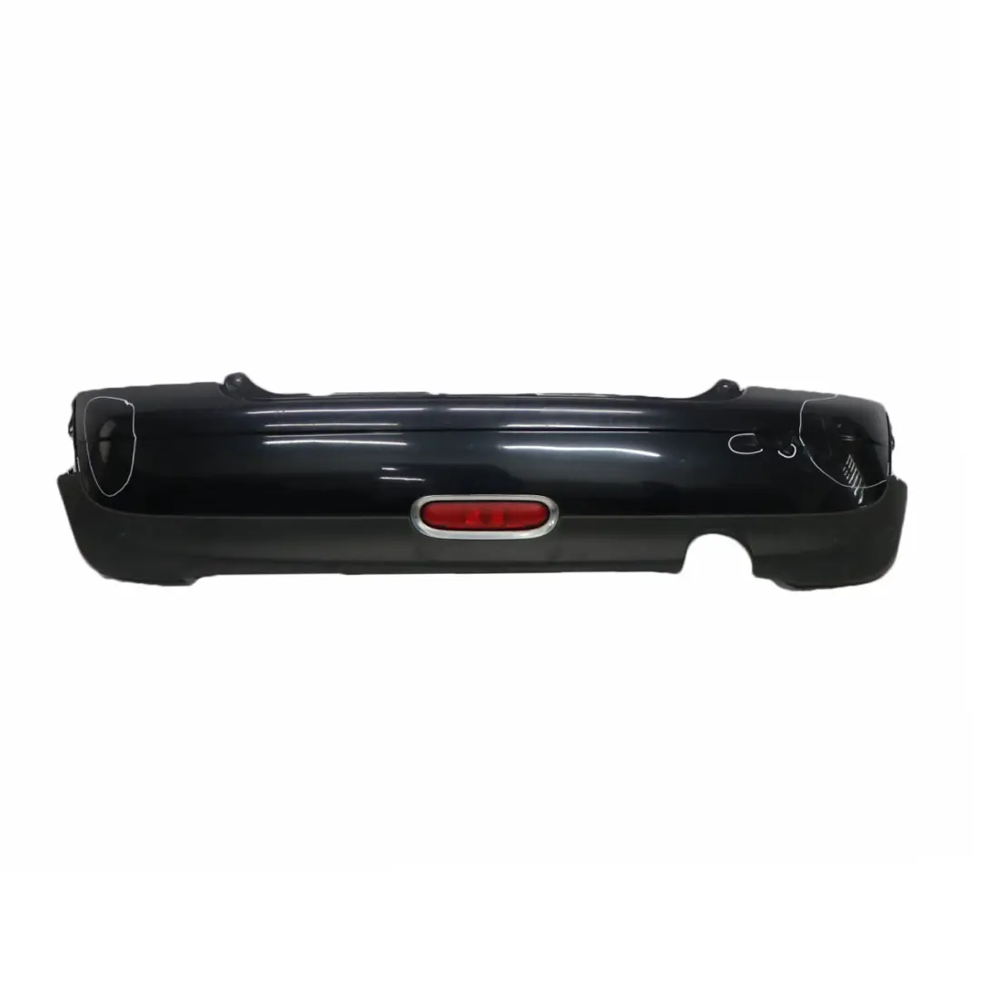 Mini R56 R57 Rear Bumper Complete Trim Panel Astro Black Metallic - A25 - SKU 0430249-ASB3 - Part number 0430249