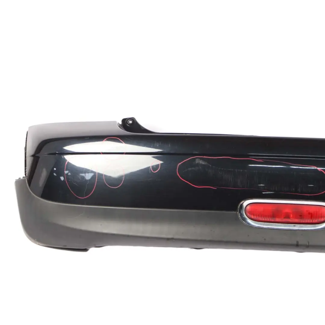 Mini R56 R57 Rear Bumper Trim Panel Covering Astro Black Metallic - A25 - SKU 0430249-ASB4 - Part number 0430249