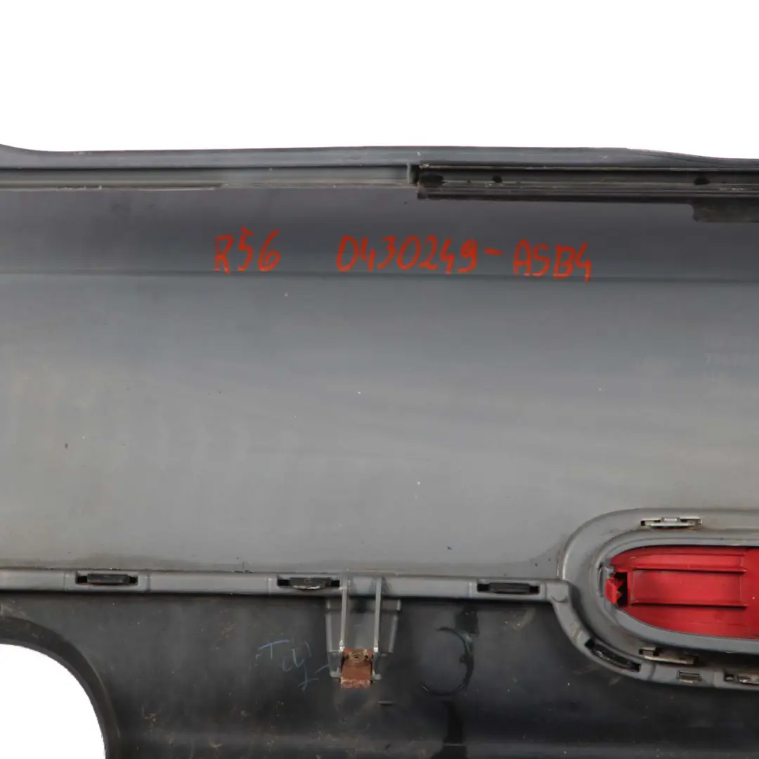 Bumper Trim Panel Covering Astro Black Metallic - A25 to Mini R56 R57 Rear with Part number 0430249 Mini R56 R57 Rear Bumper Trim Panel Covering Astro Black Metallic - A25 - SKU 0430249-ASB4 - Part number 0430249
