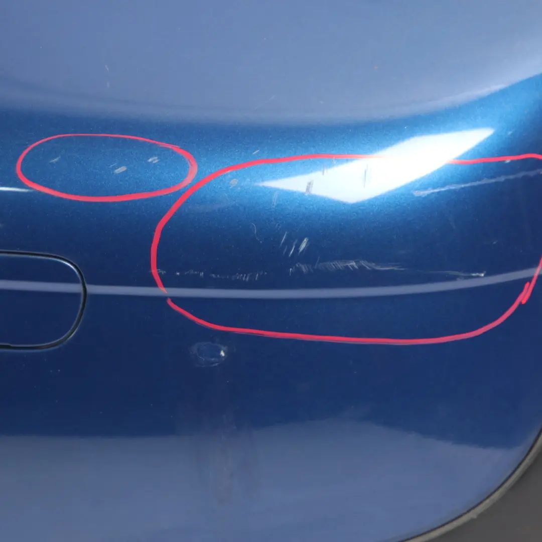 Bumper Panel PDC R57 Lightning Blue Metallic - A63 to Mini R56 Rear with Part number 0430249 Mini R56 Rear Bumper Panel PDC R57 Lightning Blue Metallic - A63 - SKU 0430249-LB5 - Part number 0430249