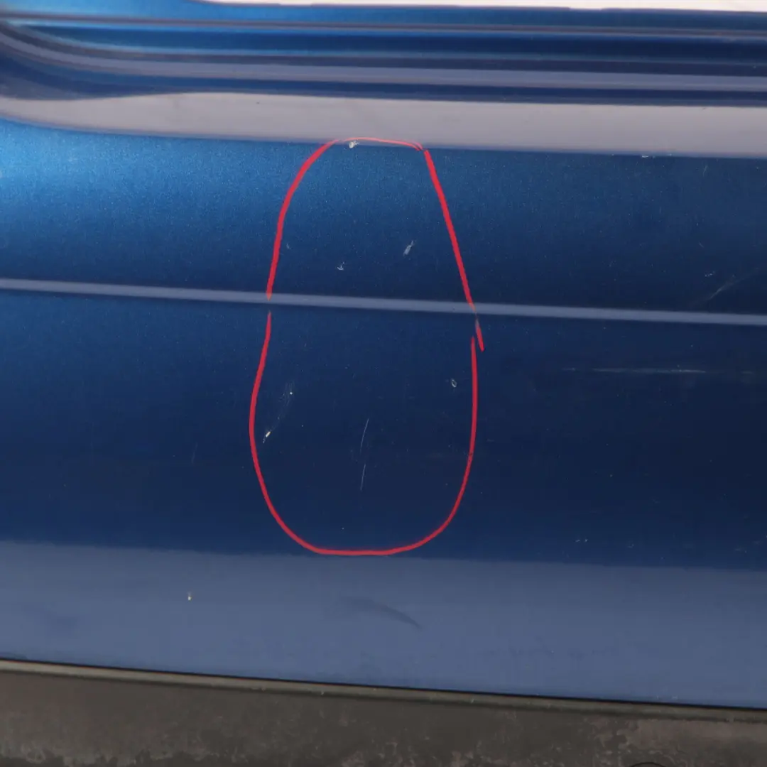 Bumper Panel PDC R57 Lightning Blue Metallic - A63 to Mini R56 Rear with Part number 0430249 Mini R56 Rear Bumper Panel PDC R57 Lightning Blue Metallic - A63 - SKU 0430249-LB5 - Part number 0430249