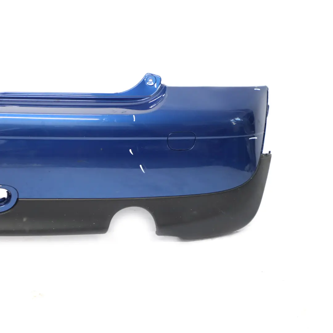 Stossfänger Hinten PDC Lightning Blue Blau Metallic - A63 für Mini Cooper R56 R57 mit Teilenummer 0430249 Mini Cooper R56 R57 Stossfänger Hinten PDC Lightning Blue Blau Metallic - A63 - SKU 0430249-LB - Teilenummer 0430249