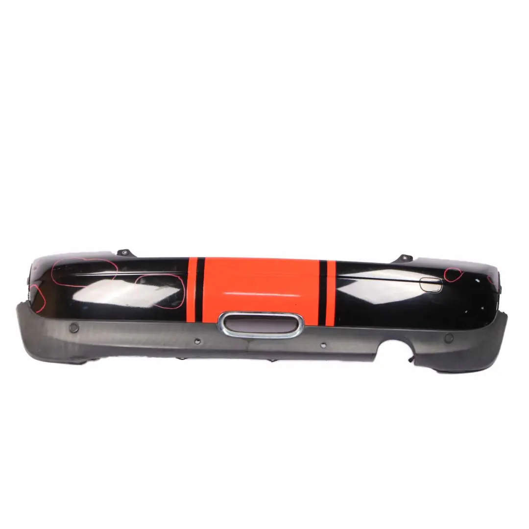 Bumper Panelling Cover PDC Midnight Black Metallic - A94 to Mini R56 R57 Rear with Part number 0430249 Mini R56 R57 Rear Bumper Panelling Cover PDC Midnight Black Metallic - A94 - SKU 0430249-MNB1 - Part number 0430249