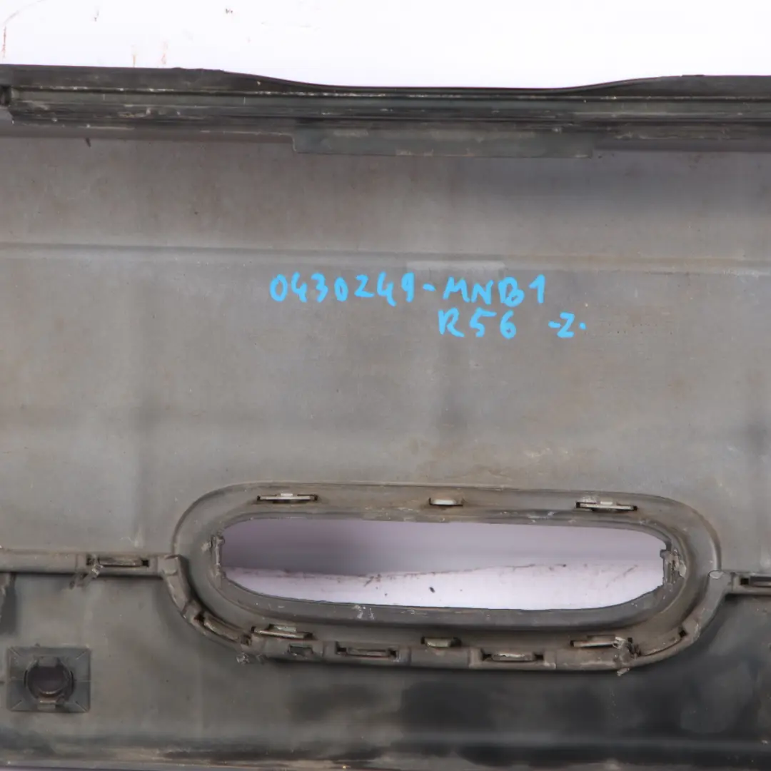 Bumper Panelling Cover PDC Midnight Black Metallic - A94 to Mini R56 R57 Rear with Part number 0430249 Mini R56 R57 Rear Bumper Panelling Cover PDC Midnight Black Metallic - A94 - SKU 0430249-MNB1 - Part number 0430249