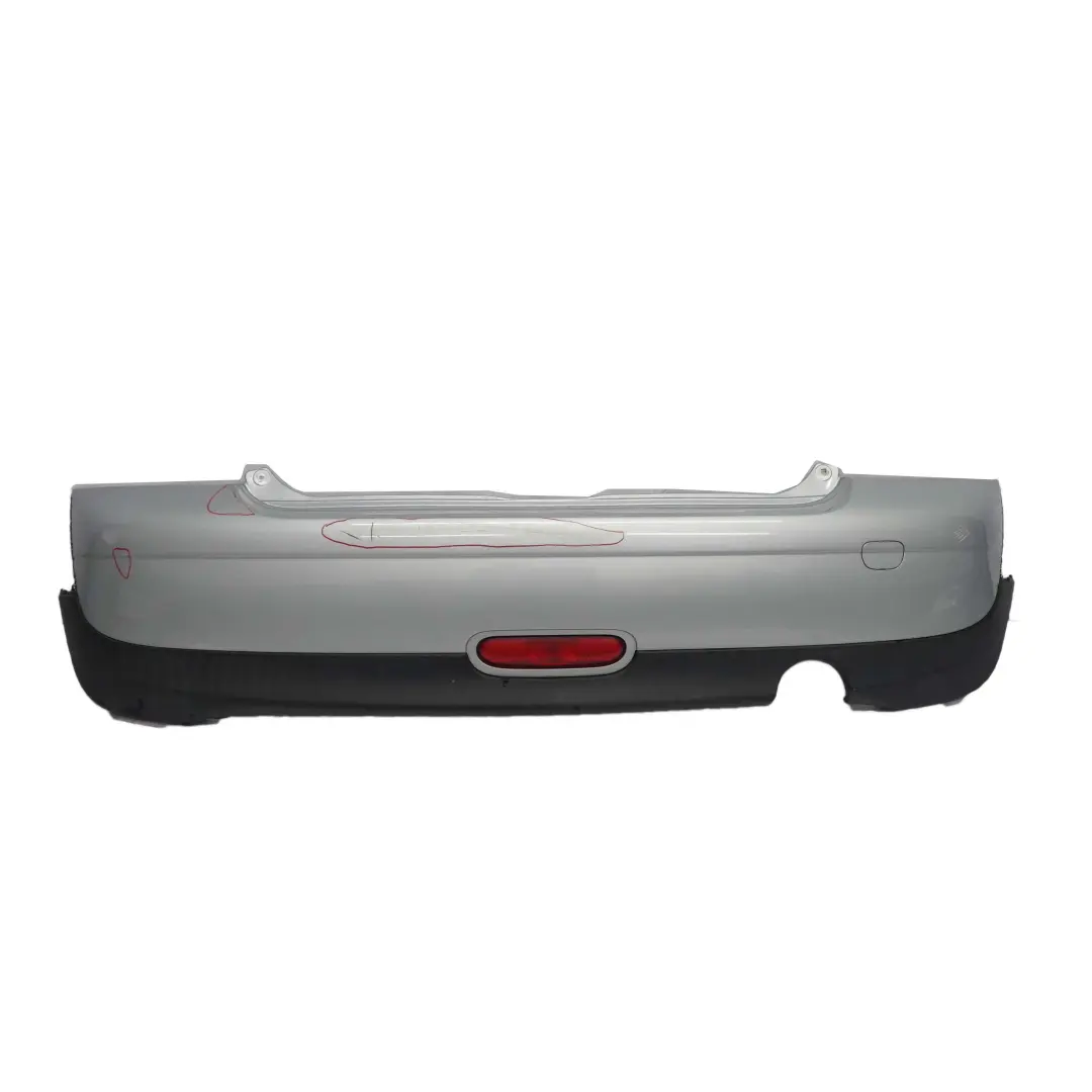 Complete Rear Bumper Pure Silver Metallic - 900 to Mini Cooper One 1 R56 R57 with Part number 0430249 Mini Cooper One 1 R56 R57 Complete Rear Bumper Pure Silver Metallic - 900 - SKU 0430249-PS1 - Part number 0430249
