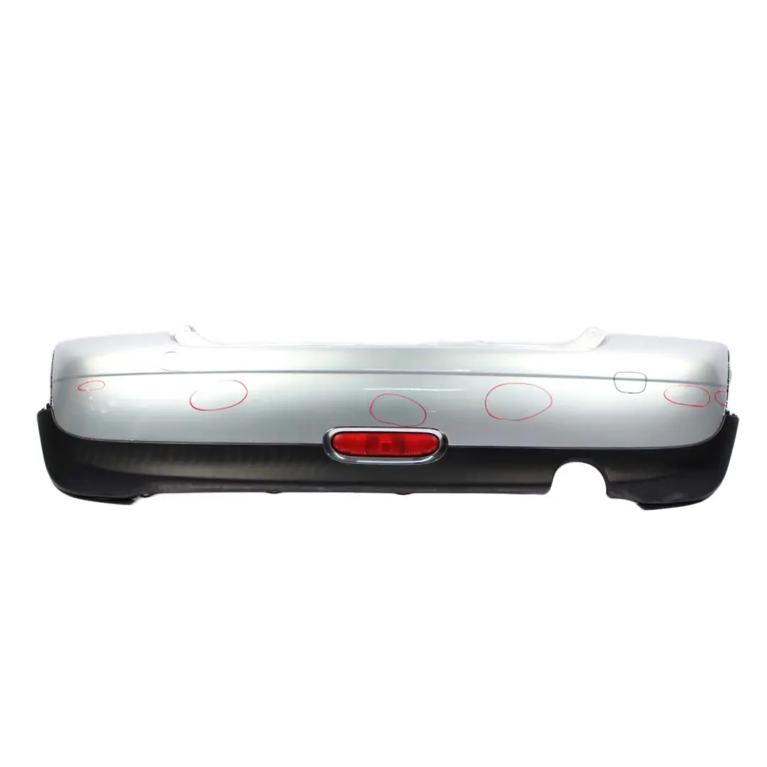 Complete Rear Bumper Pure Silver Metallic - 900 to Mini Cooper One R56 R57 with Part number 0430249 Mini Cooper One R56 R57 Complete Rear Bumper Pure Silver Metallic - 900 - SKU 0430249-PS2 - Part number 0430249