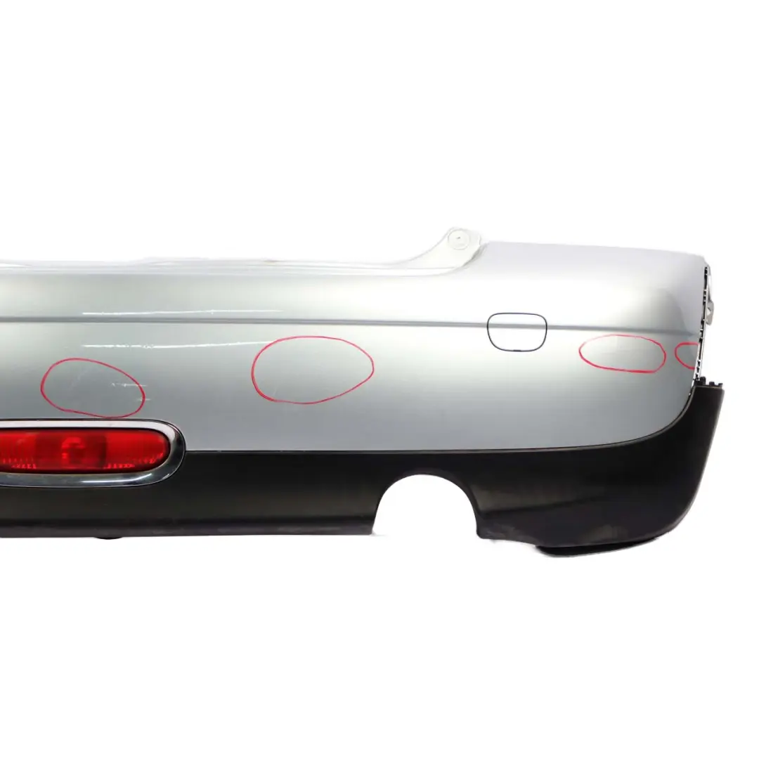 Complete Rear Bumper Pure Silver Metallic - 900 to Mini Cooper One R56 R57 with Part number 0430249 Mini Cooper One R56 R57 Complete Rear Bumper Pure Silver Metallic - 900 - SKU 0430249-PS2 - Part number 0430249