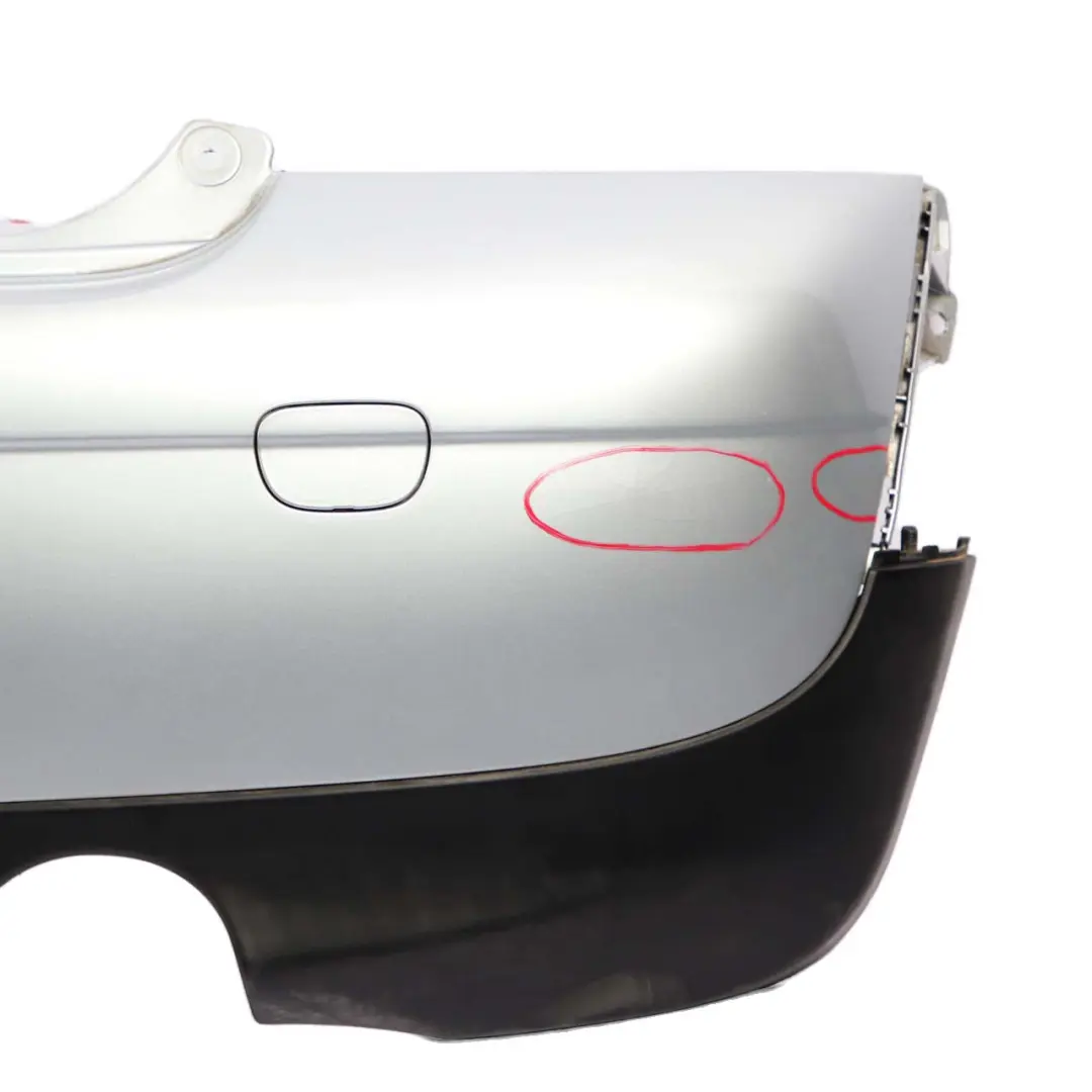Complete Rear Bumper Pure Silver Metallic - 900 to Mini Cooper One R56 R57 with Part number 0430249 Mini Cooper One R56 R57 Complete Rear Bumper Pure Silver Metallic - 900 - SKU 0430249-PS2 - Part number 0430249