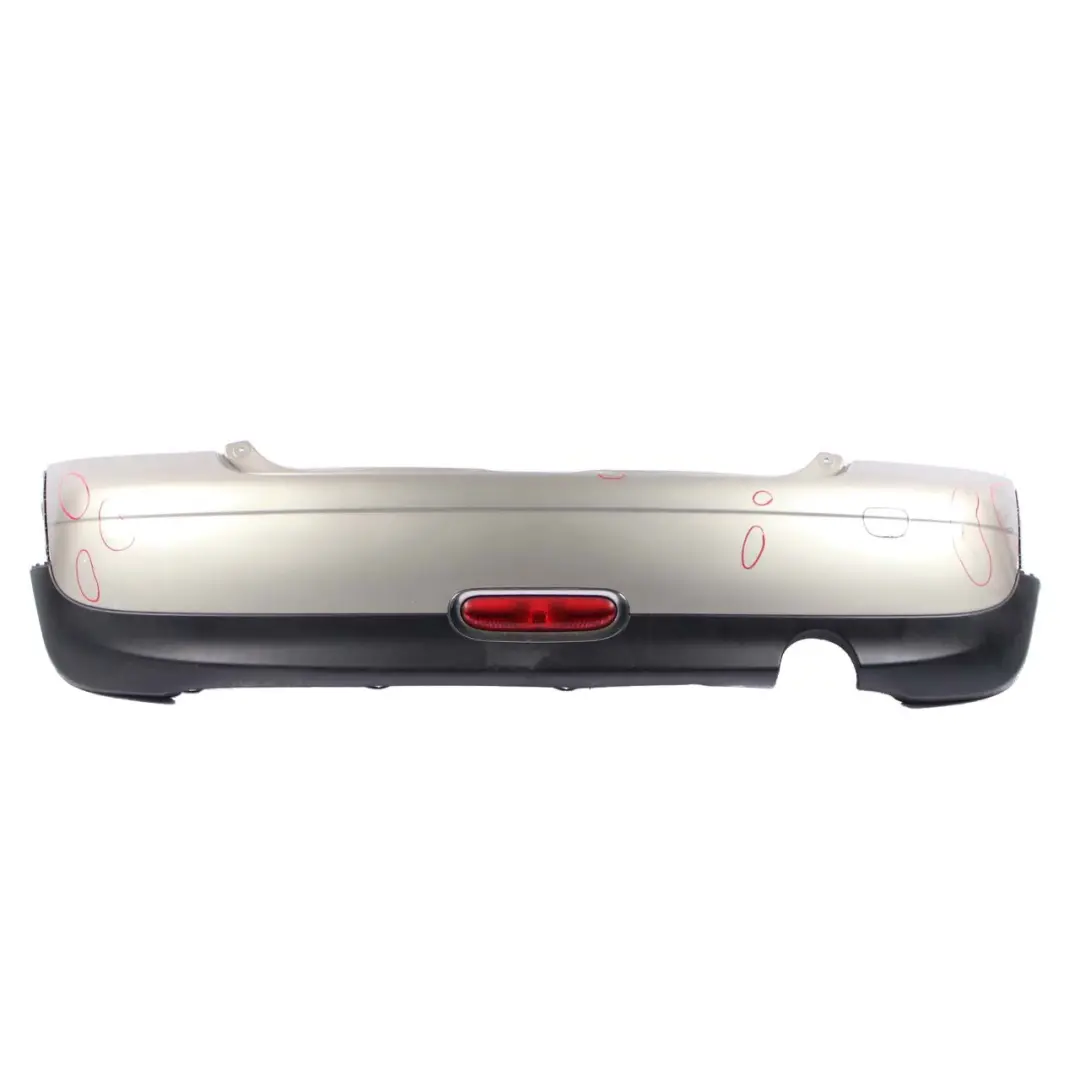 Mini Cooper 2 R56 R57 Complete Rear Bumper Sparkling Silver Metallic - A60 - SKU 0430249-SS2 - Part number 0430249