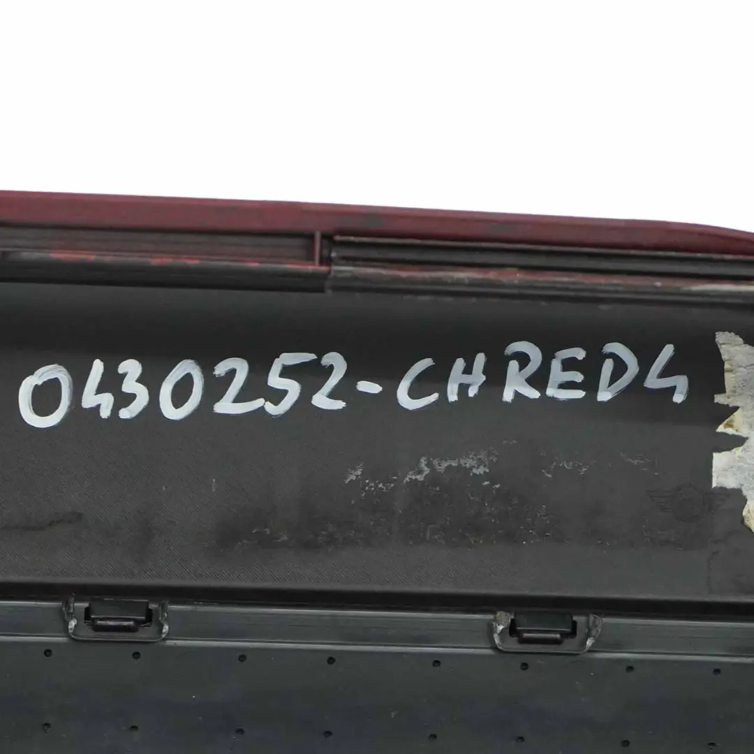 Paraurti Posteriore Cooper S Trim Panel Chili Red - 851 per Mini R56 R57 con numero di parte 0430252 Mini R56 R57 Paraurti Posteriore Cooper S Trim Panel Chili Red - 851 - SKU 0430252-CHRED4 - Numero di parte 0430252