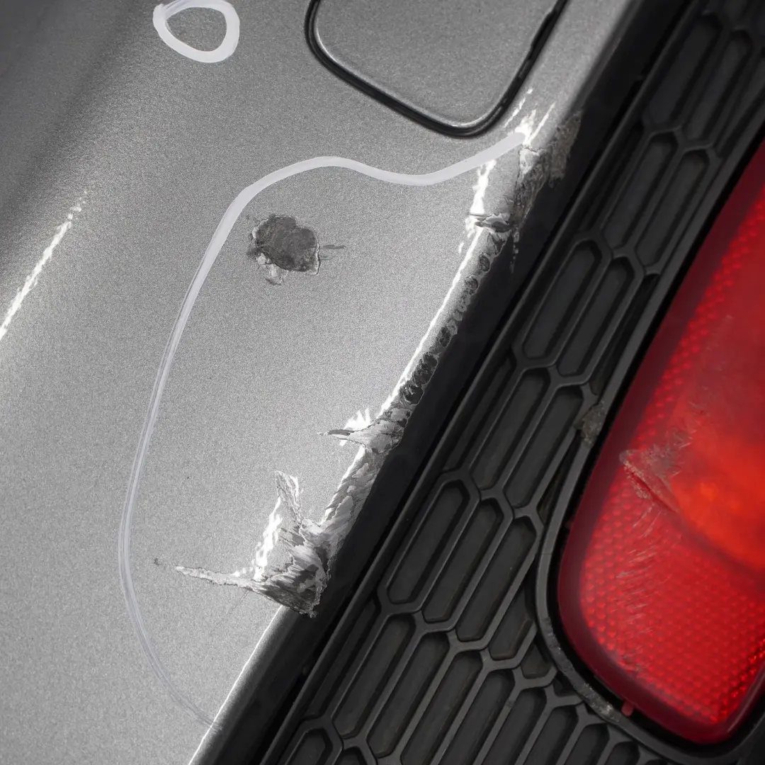 Mini R56 R57 Rear Bumper Cooper S Complete Trim Panel Dark Silver Metallic - 871 - SKU 0430252-DS8 - Part number 0430252