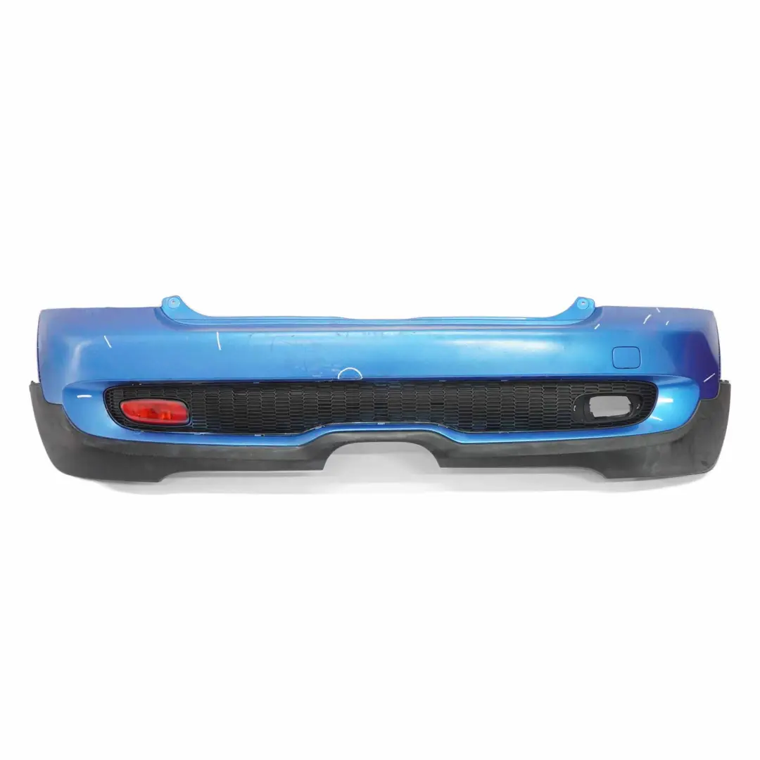 Bumper Cooper S Trim Panel Cover Laser Blue Metallic - A59 to Mini R56 R57 Rear with Part number 0430252 Mini R56 R57 Rear Bumper Cooper S Trim Panel Cover Laser Blue Metallic - A59 - SKU 0430252-LAB2 - Part number 0430252