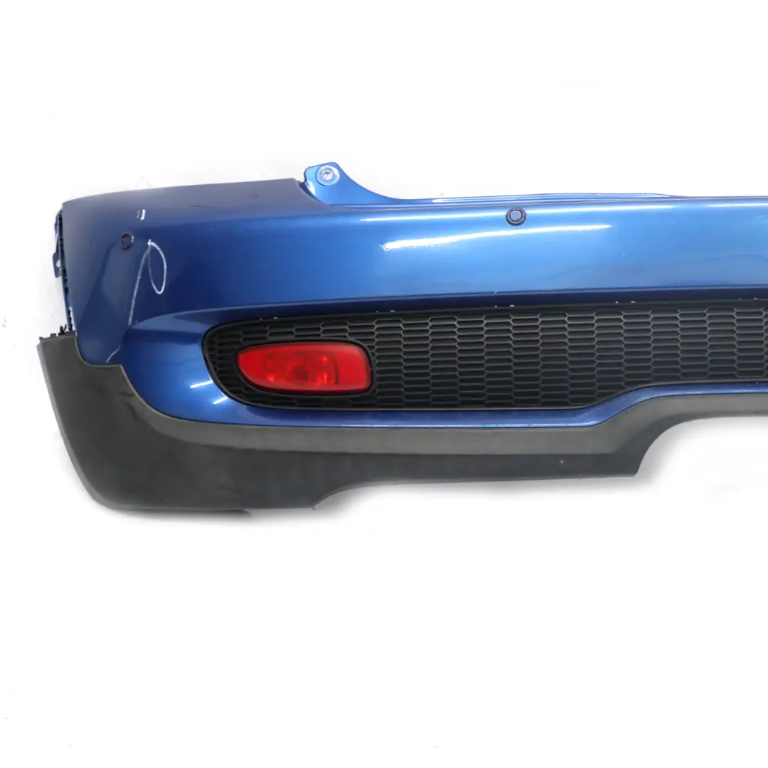 Bumper Cooper S PDC Trim Panel Lightning Blue Metallic - A63 to Mini R56 R57 Rear with Part number 0430252 Mini R56 R57 Rear Bumper Cooper S PDC Trim Panel Lightning Blue Metallic - A63 - SKU 0430252-LB2 - Part number 0430252