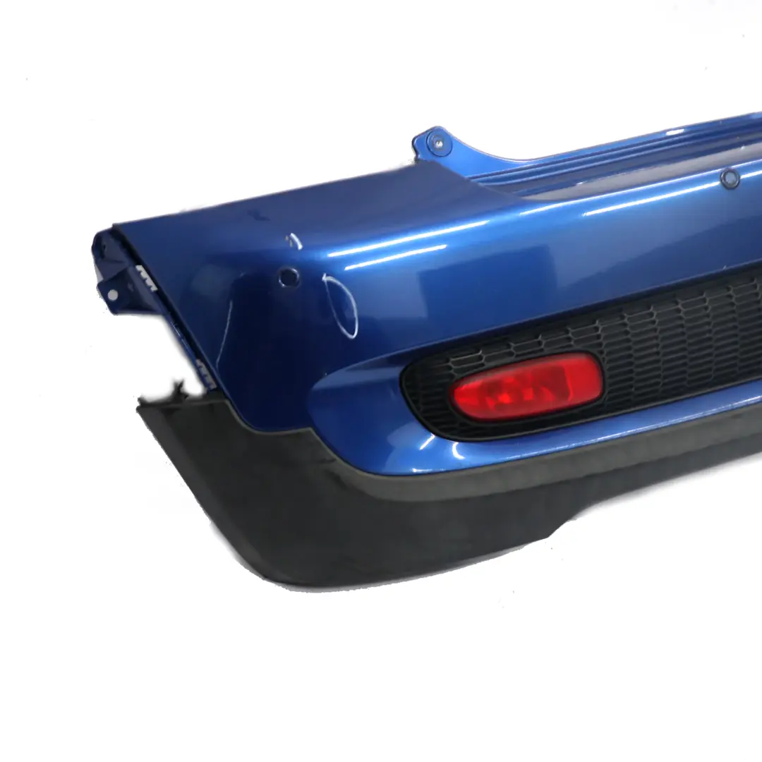 Bumper Cooper S PDC Trim Panel Lightning Blue Metallic - A63 to Mini R56 R57 Rear with Part number 0430252 Mini R56 R57 Rear Bumper Cooper S PDC Trim Panel Lightning Blue Metallic - A63 - SKU 0430252-LB2 - Part number 0430252
