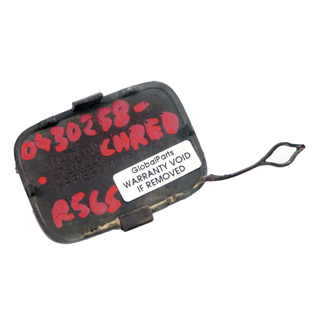 Bumper Cover Mini R56 Cooper S Flap Towing Eye Chili Red 851 2751705 to Rear with Part number 0430258 Rear Bumper Cover Mini R56 Cooper S Flap Towing Eye Chili Red 851 2751705 - SKU 0430258-CHRED - Part number 0430258