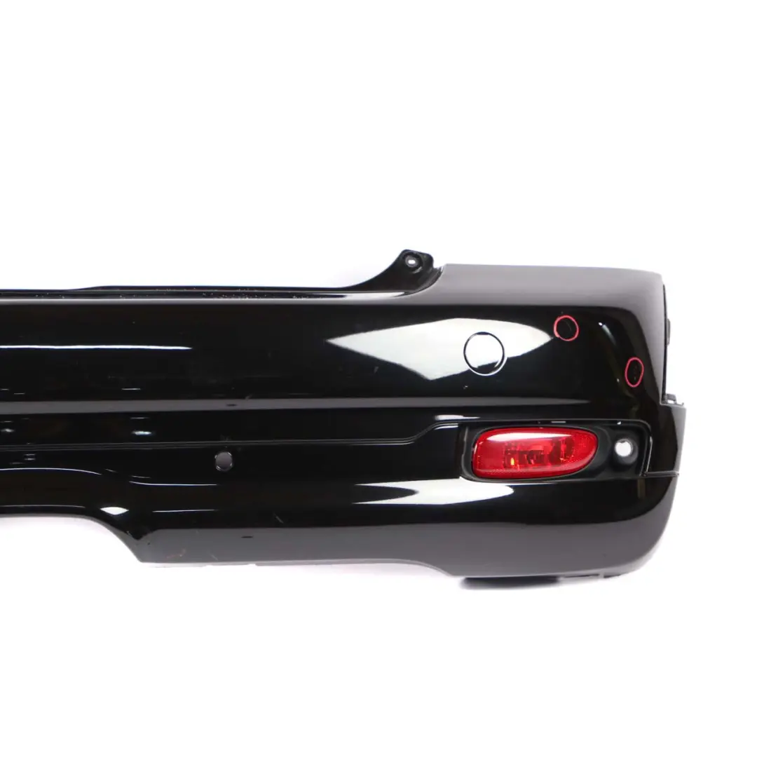 Bumper Cooper S Aerokit Complete PDC Panel Midnight Black A94 to Mini R56 Rear with Part number 0430266 Mini R56 Rear Bumper Cooper S Aerokit Complete PDC Panel Midnight Black A94 - SKU 0430266-MNB - Part number 0430266