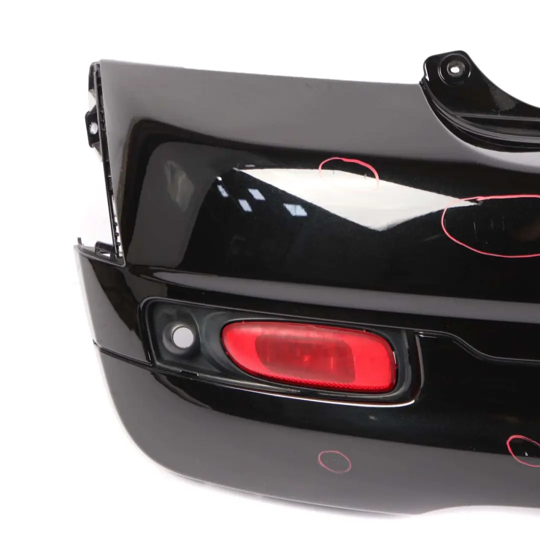 Bumper Cooper S Aerokit Complete PDC Panel Midnight Black A94 to Mini R56 Rear with Part number 0430266 Mini R56 Rear Bumper Cooper S Aerokit Complete PDC Panel Midnight Black A94 - SKU 0430266-MNB - Part number 0430266