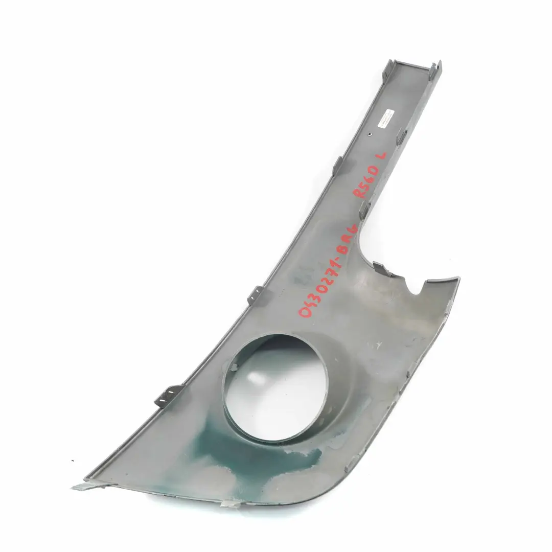 Front Bumper Left N/S Trim Panel Cooper D British Racing Green A67 to Mini R55 R56 with Part number 0430271 Mini R55 R56 Front Bumper Left N/S Trim Panel Cooper D British Racing Green A67 - SKU 0430271-BRG - Part number 0430271