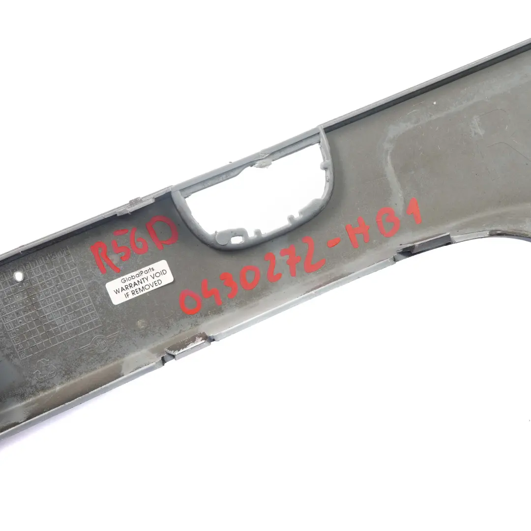 Mini Cooper One R55 R56 Front Stoßstange Blende Rechts Abdeckung Horizon Blue - SKU 0430272-HB1 - Teilenummer 0430272