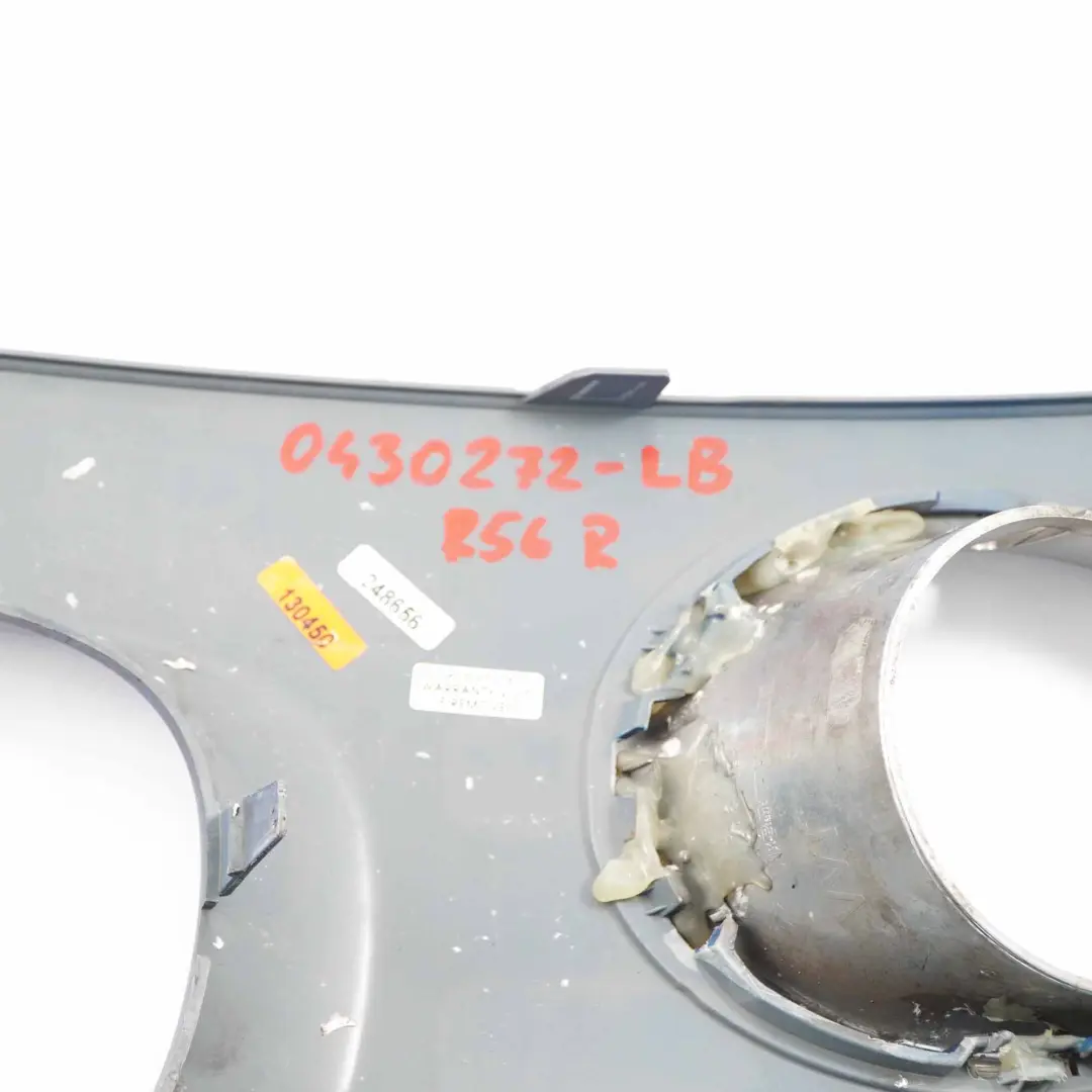 MINI Cooper One R55 R56 R57 Front Bumper Trim Panel Right O/S Lightning Blue - SKU 0430272-LB - Part number 430272