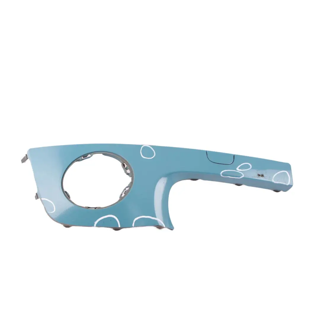 MINI Cooper One R55 R56 R57 Front Bumper Trim Panel Right O/S Oxygen Blue - SKU 0430272-OXB - Part number 0430272