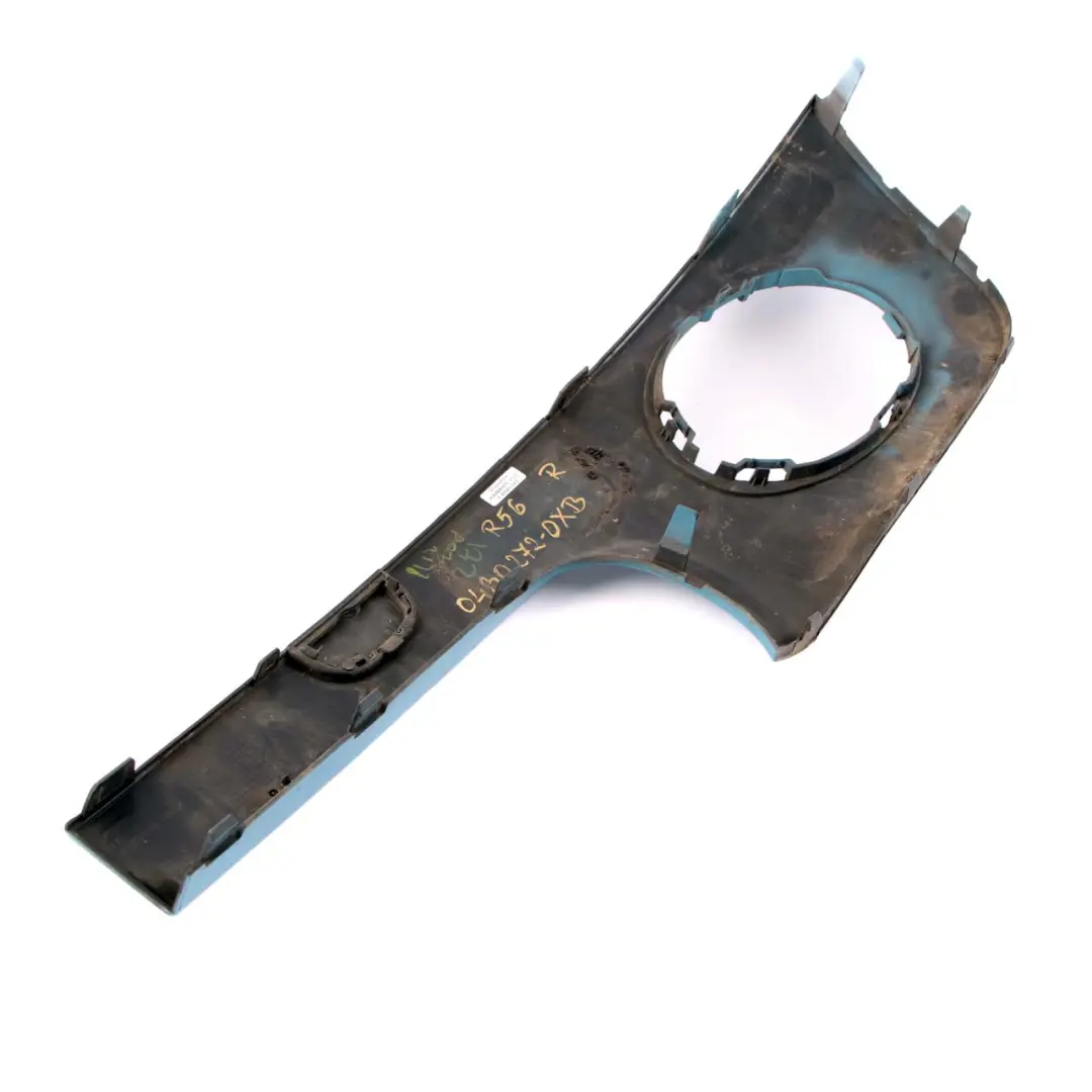 Front Bumper Trim Panel Right O/S Oxygen Blue to MINI Cooper One R55 R56 R57 with Part number 0430272 MINI Cooper One R55 R56 R57 Front Bumper Trim Panel Right O/S Oxygen Blue - SKU 0430272-OXB - Part number 0430272
