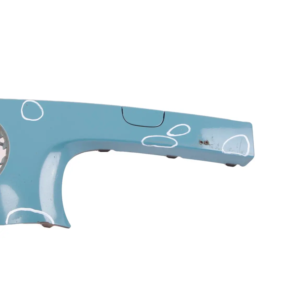 Front Bumper Trim Panel Right O/S Oxygen Blue to MINI Cooper One R55 R56 R57 with Part number 0430272 MINI Cooper One R55 R56 R57 Front Bumper Trim Panel Right O/S Oxygen Blue - SKU 0430272-OXB - Part number 0430272