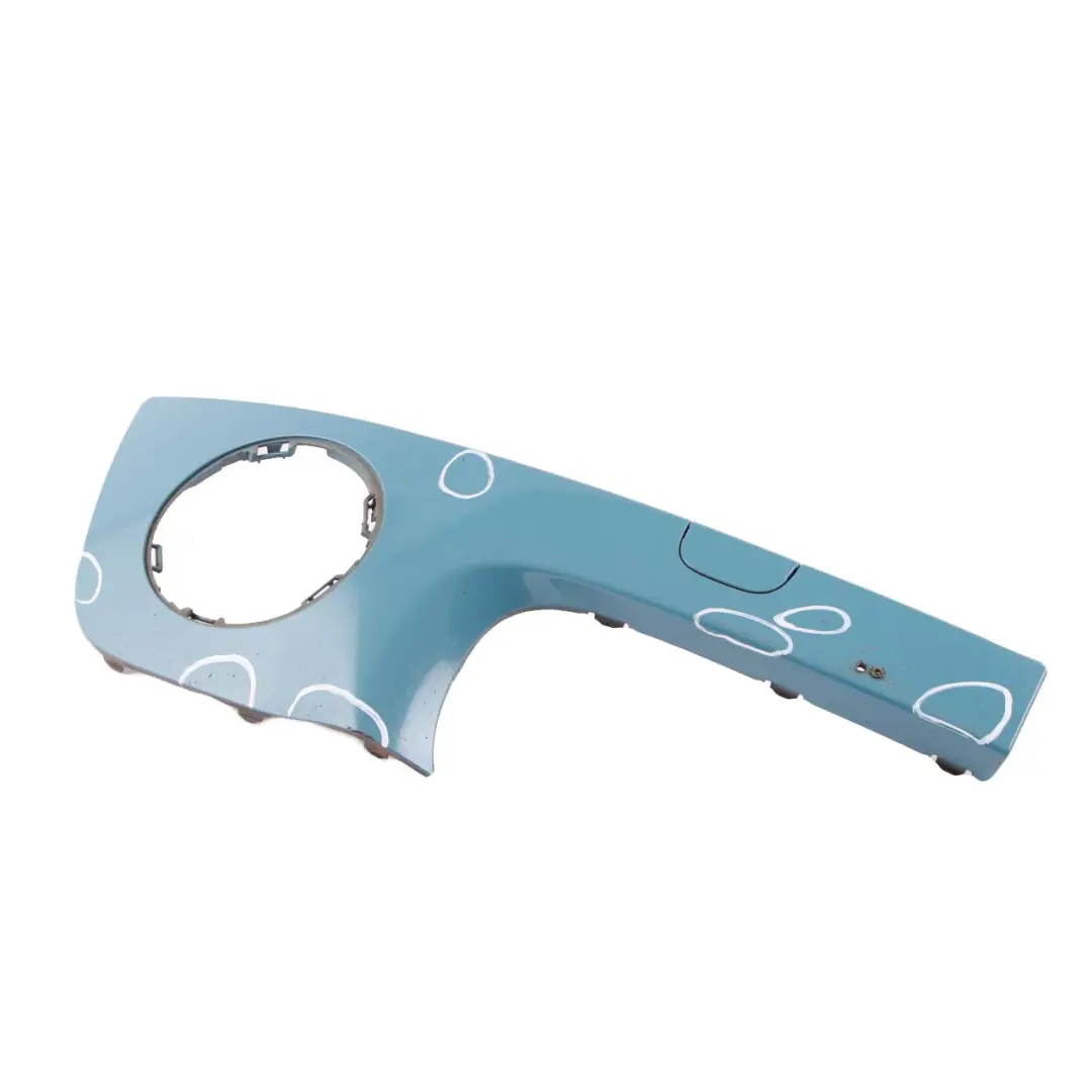 Front Bumper Trim Panel Right O/S Oxygen Blue to MINI Cooper One R55 R56 R57 with Part number 0430272 MINI Cooper One R55 R56 R57 Front Bumper Trim Panel Right O/S Oxygen Blue - SKU 0430272-OXB - Part number 0430272