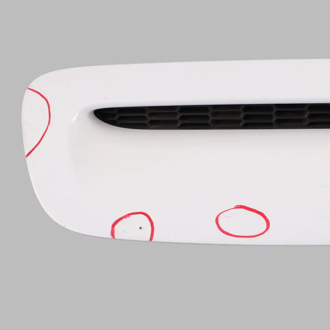 Inlet Grille Bonnet Hood White to BMW Mini Cooper R55 R56 R57 Air with Part number 2751736 BMW Mini Cooper R55 R56 R57 Air Inlet Grille Bonnet Hood White - SKU 0430302-WHI - Part number 2751736