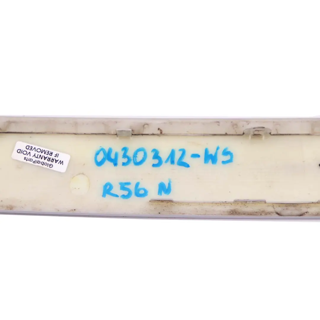 R56N LCI Boot Lid Trunk Grab Handle White Silver A62 7151140 to Mini Cooper R56 with Part number 0430312 Mini Cooper R56 R56N LCI Boot Lid Trunk Grab Handle White Silver A62 7151140 - SKU 0430312-WS - Part number 0430312