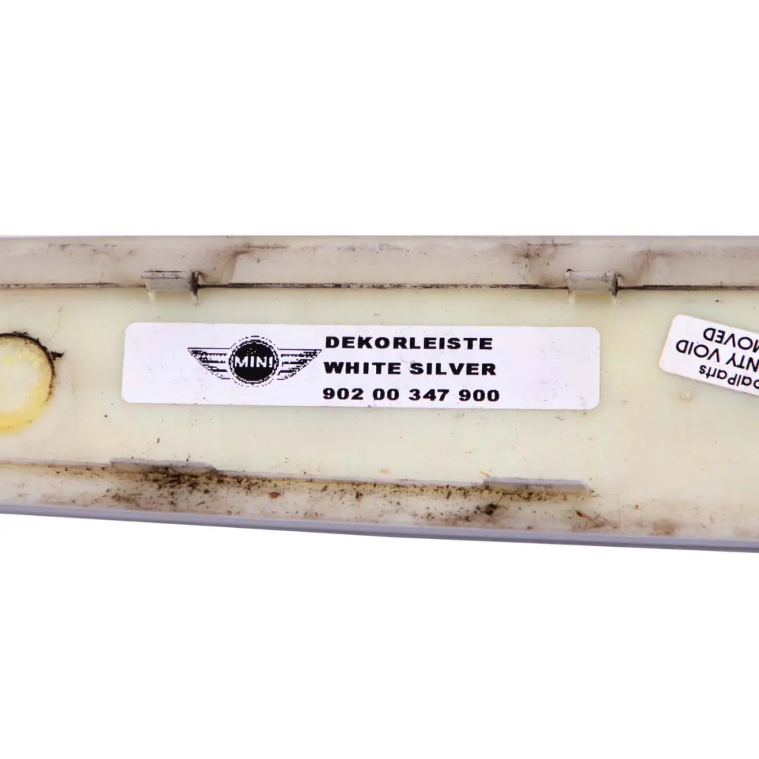 R56N LCI Boot Lid Trunk Grab Handle White Silver A62 7151140 to Mini Cooper R56 with Part number 0430312 Mini Cooper R56 R56N LCI Boot Lid Trunk Grab Handle White Silver A62 7151140 - SKU 0430312-WS - Part number 0430312